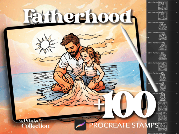 Download 100+ Father's Day Procreate Stamps - Premium Resources