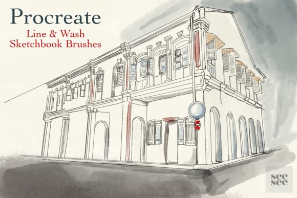 Download Procreate Line &amp; Wash Brush Set - Brush Collection