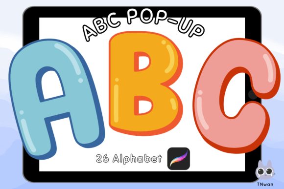 Download Alphabet Procreate Brush Stamp Letters - Brush Collection