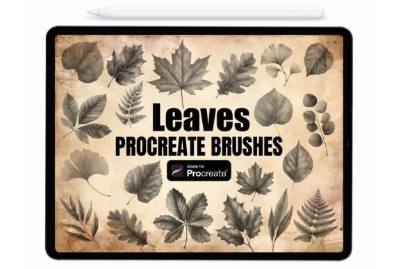 Download Leaves Procreate Stamps - Brushes - Brush Collection