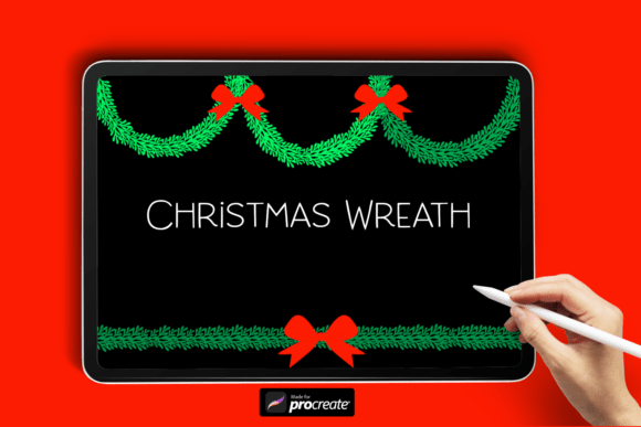 Download Christmas Wreath | Procreate Brush - Brush Collection