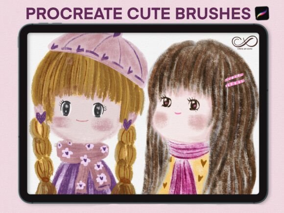 Download Cute Illustration Brushes for Procreate - Brush Collection