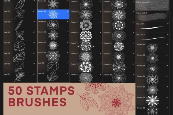 Download Procreate Mandala Stamps Brush - Brush Collection