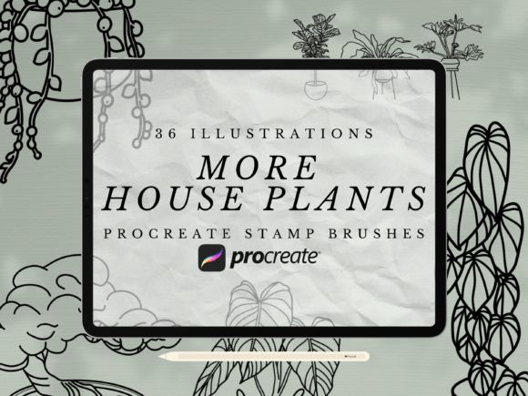 Download More House Plant Procreate Stamp Brushes - Brush Collection