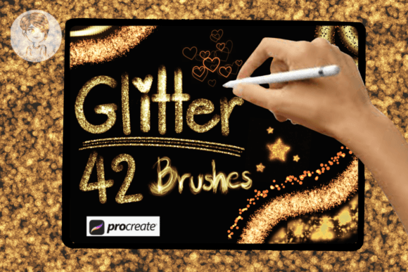 Download Glitter Brush Set for Procreate - Brush Collection
