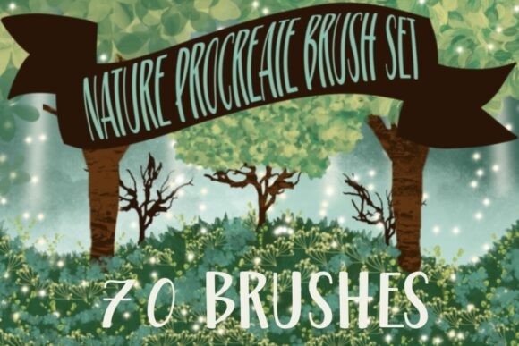 Download Nature Procreate Brush Set | 70 Brushes - Brush Collection