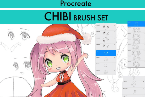 Download Chibi Brushes for Procreate - Brush Collection