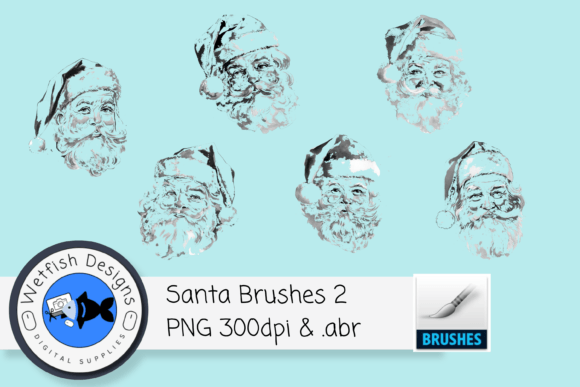 Download 6 High Resolution Santa Brushes - Brush Collection