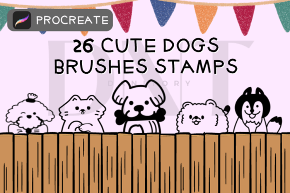Download 26 Cute Dogs Brushes Stamps - Brush Collection