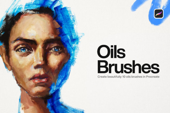 Download 10 Oil Brushes | Procreate - Brush Collection