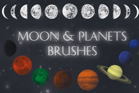 Download Moon Planets Procreate Brushes - Brush Collection