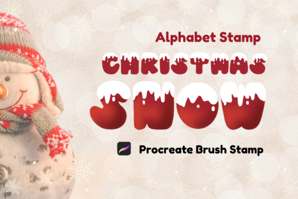 Download Procreate Brush Stamp : Christmas Snow - Brush Collection