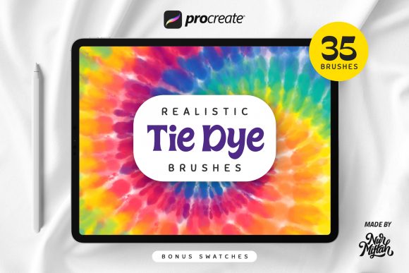 Download Procreate Realistic Tie-Dye Brushes - Brush Collection
