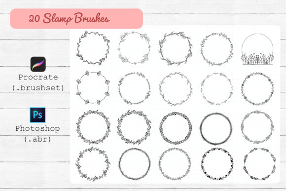 Download Procreate and Photoshop Stamp Brushes. - Brush Collection