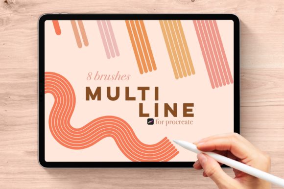 Download Multi Lines Brushes for Procreate - Brush Collection