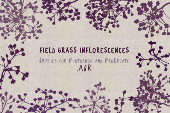 Download Field Grass Inflorescence Brushes .ABR - Brush Collection