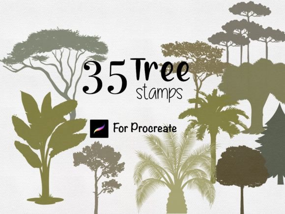 Download Procreate Tree Stamps Botanical Brushes - Brush Collection