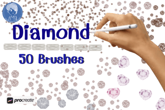 Download Diamond Set Brush Stamp Procreate - Brush Collection