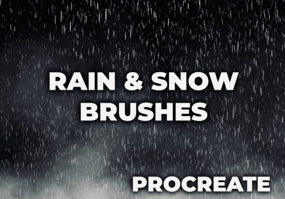 Download Rain and Snow Brushes - Procreate - Brush Collection