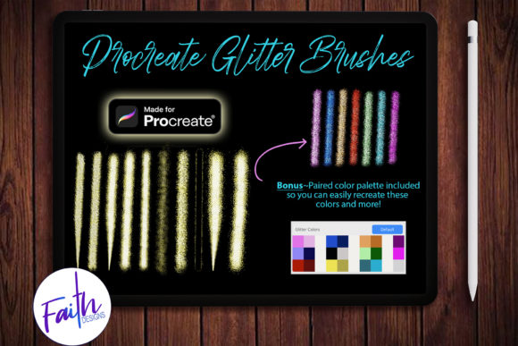 Download Procreate Glitter Brushes, Color Palette - Brush Collection