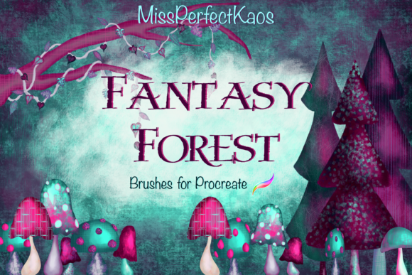 Download Fantasy Forrest - 98 Procreate Brushes - Brush Collection