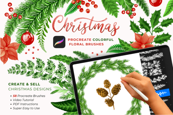 Download Christmas Procreate Brushes Bundle - Brush Collection
