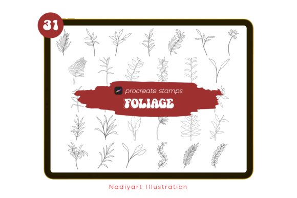 Download Foliage Procreate Stamp Brushes - Brush Collection