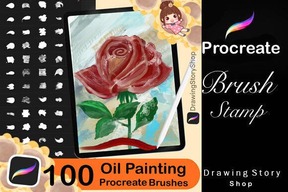 Download 100+ Procreate Oil Paint Brushes - Brush Collection