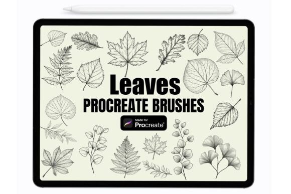 Download Leaves Procreate Stamps - Brushes - Brush Collection