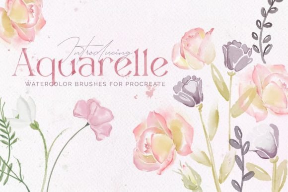 Download AQUARELLE WATERCOLOR: PROCREATE BRUSHES - Brush Collection