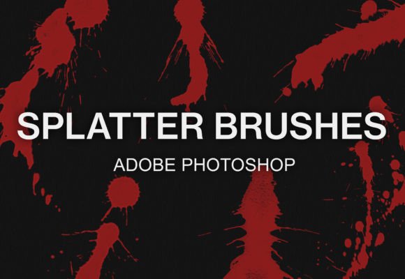 Download Digital Blood Splatter Brushes Pack - Brush Collection