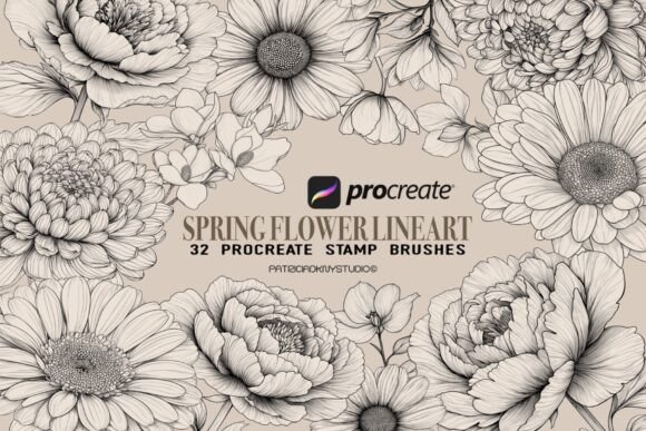 Download Procreate Flower Stamp Brushes - Brush Collection