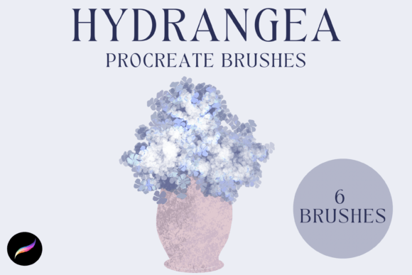 Download Hydrangea Procreate Brushes X 6 - Brush Collection