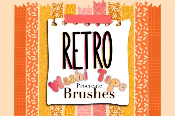 Download Procreate Washi Tape Brushes Paper Stamp - Brush Collection