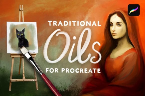 Download Traditional Oil Brushes Procreate - Brush Collection