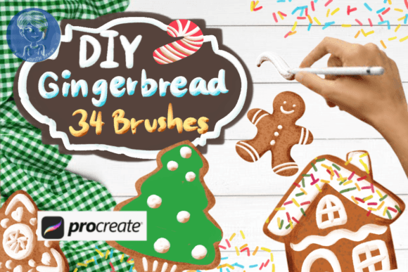 Download DIY Gingerbread Brush for Procreate - Brush Collection