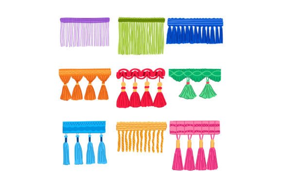 Download Decorative Fabric Trims with Colorful Fr - Trims Collection