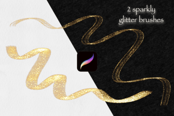 Download 2 Sparkly Glitter Procreate Brushes ✨ - Brush Collection