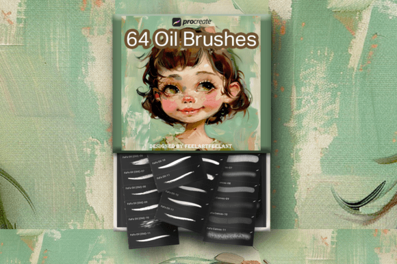 Download 64 Oil Brushes for Procreate - Brush Collection