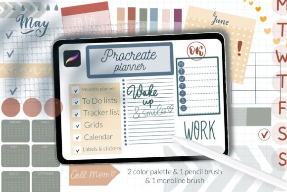 Download Procreate Planner Brushes. Basic Kit - Brush Collection