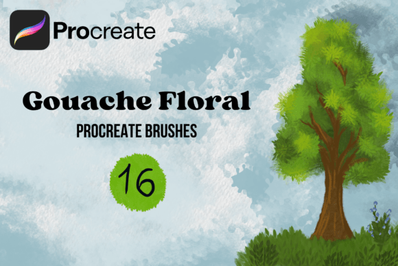 Download Gouache Floral Procreate Brushes - Brush Collection