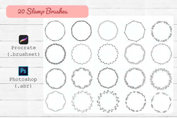 Download Procreate and Photoshop Stamp Brushes. - Brush Collection