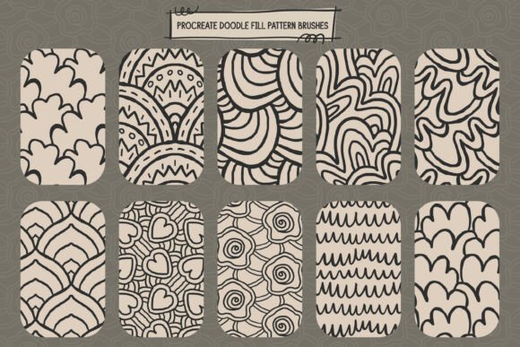 Download Doodlefill Procreate Pattern Brushes - Brush Collection
