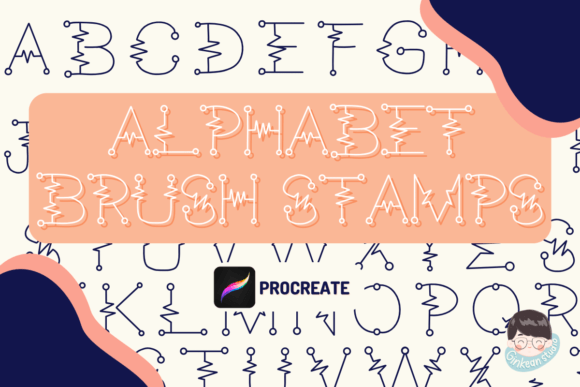 Download Alphabet Brush Stamps Procreate - Brush Collection