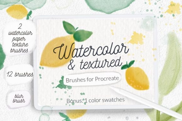 Download Watercolor Texture Procreate Brushes - Brush Collection
