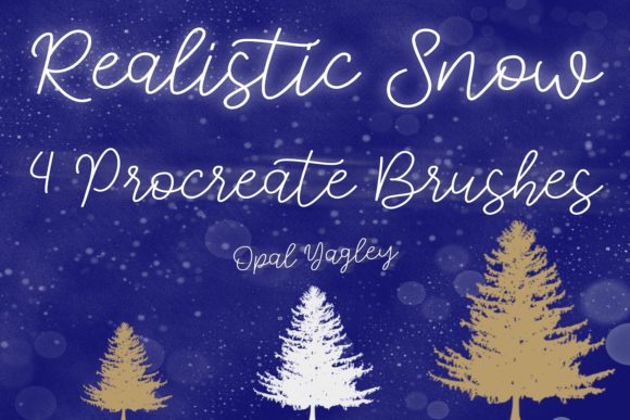 Download 4 Realistic Snow Procreate Brushes - Brush Collection