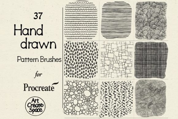 Download Hand Drawn Patterns Procreate Brushes - Brush Collection