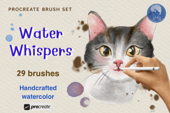 Download Water Whispers Watercolor Brushes - Brush Collection