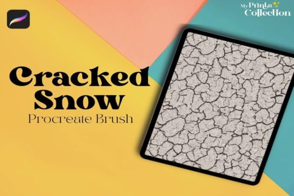 Download Cracked Snow Ground Procreate Brush - Brush Collection
