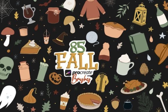 Download Procreate Fall Doodle Brushes - Brush Collection
